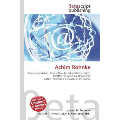 Achim Rohnke, Fachbücher