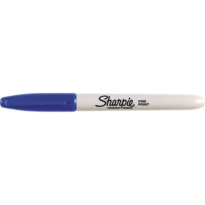 Thumbnail - Paper Mate, Marker, Permanent marker sharpie, fine, rund, blå (Blau, 0.90 mm, 1 x)