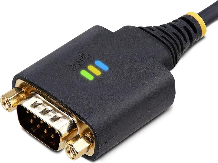 Actual product image StarTech COM 60cm 24inch 2-Port USB to Serial Adapter COM-Retention,FTDI USB-A to DB9 RS232 Cable (0.60 m)