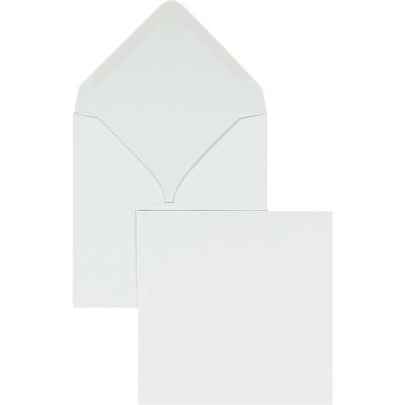 Blanke, Briefumschlag, Briefumschläge 130x130mm 90g/qm gummiert VE=100 Stück weiss (100 x)