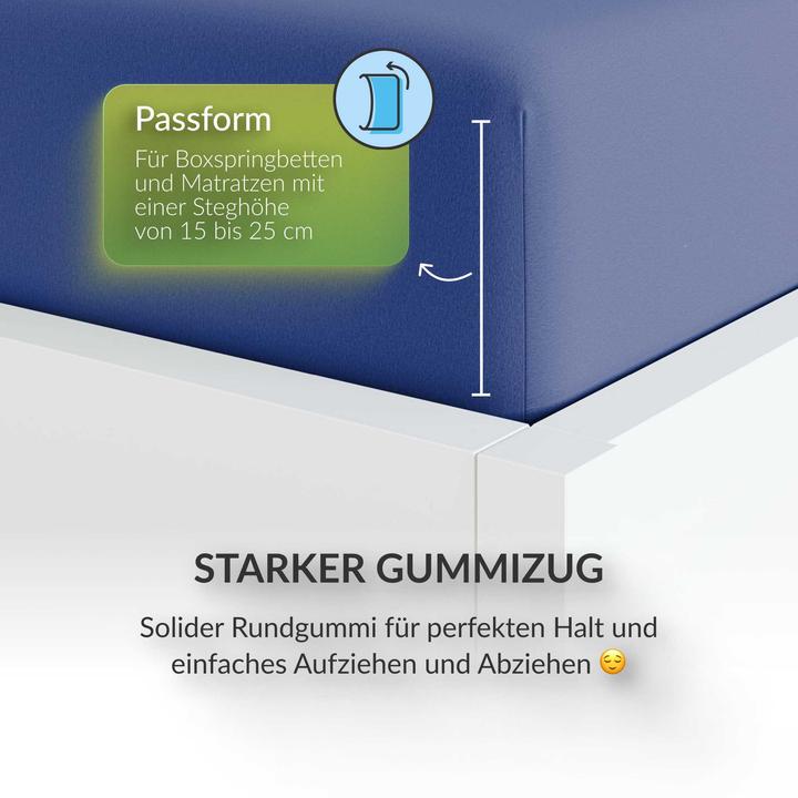 Produktbild Etérea Microfaser Jersey Spannbettlaken (100 x 200 cm, 90 x 200 cm)