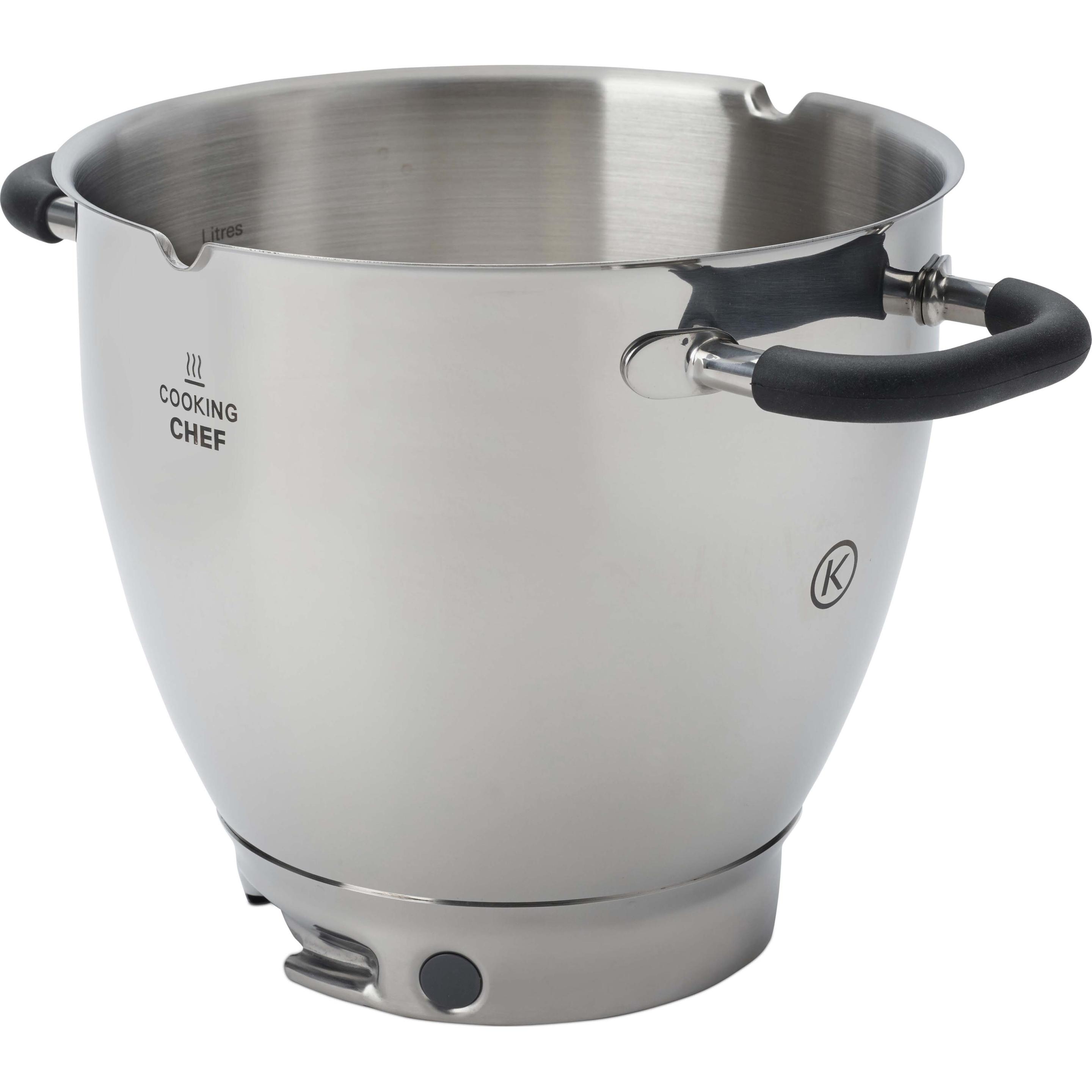 Kenwood Ciotola in acciaio inox per Cooking Chef Gourmet KAT911SS, Accessori per utensili da cucina, Argento