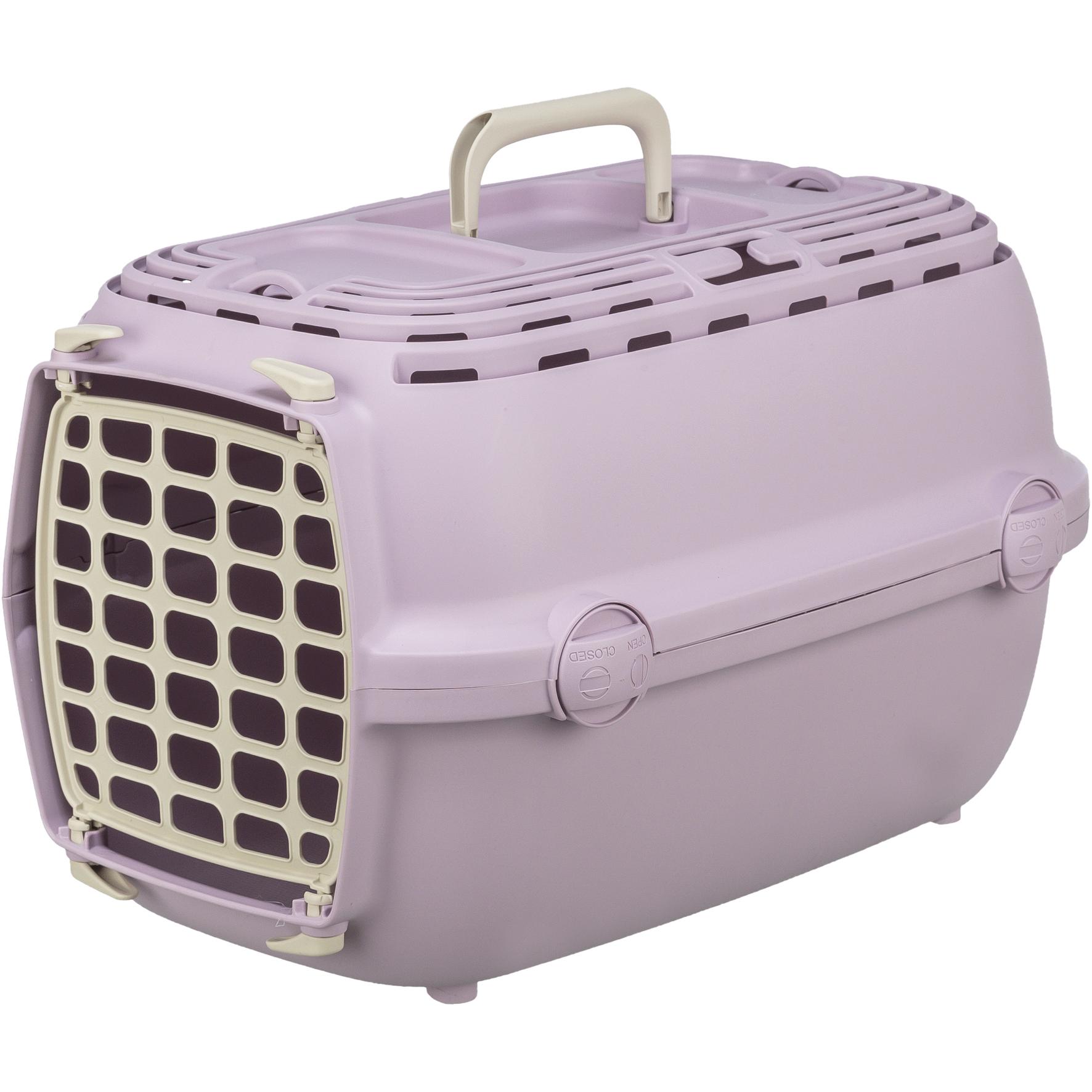 Trixie Transport Box Relax 1, XS: 32 × 30 × 48 cm, pink (Hond, Kat), Dierendragers + Tassen