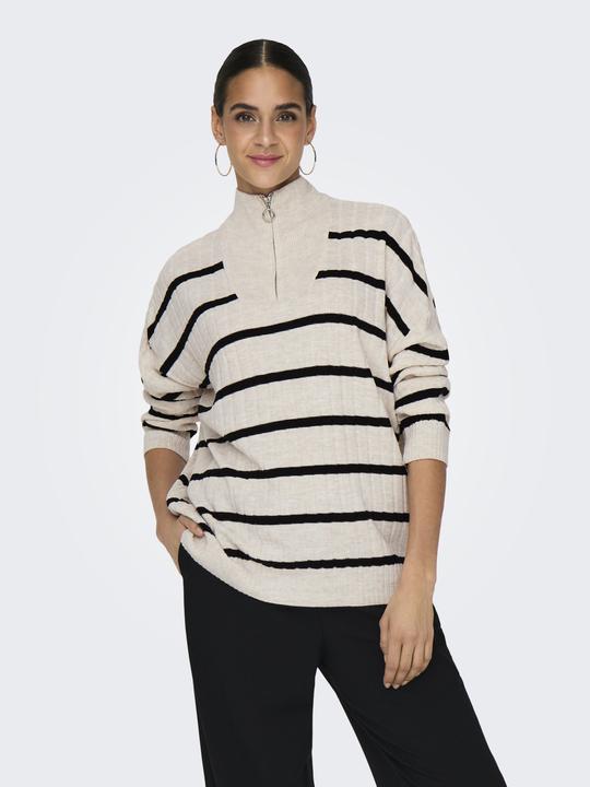 Produktbild Only Normal geschnitten Hoch geschlossen Tief angesetzte Schulter Pullover Strickpullover (XL)