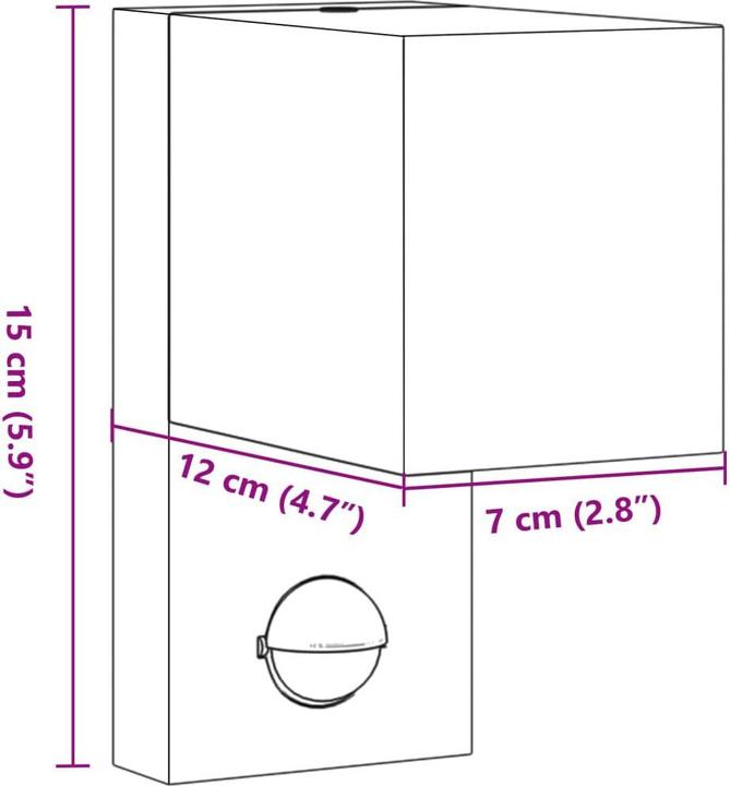 Image du produit vidaXL Aussenwandleuchte (GU10, IP44)