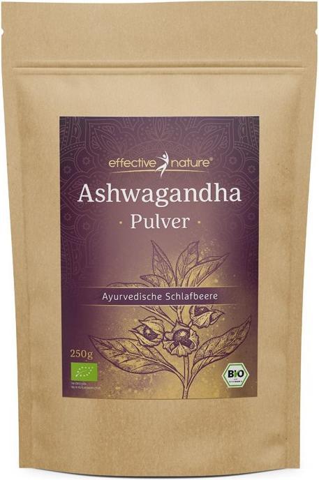Produktbild Effective Nature Bio Ashwagandha Pulver (Pulver, 250 g)