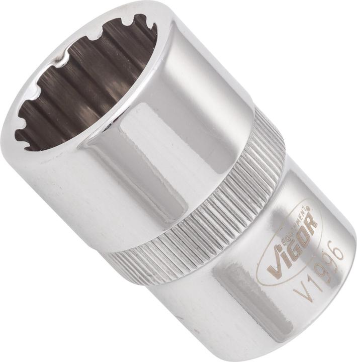Produktbild Vigor Multiprofil Steckschlüsseleinsatz ∙ V1996 ∙ Vierkant12,5 mm (1/2 Zoll) ∙ Multiprofil ∙ 18 mm (18 mm)