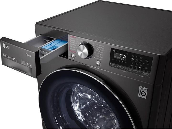 Actual product image LG WASHING MACHINE F4WV910P2SE (10.50 kg, Left)