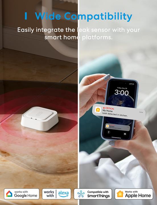 Produktbild Meross Smart Water Leak Sensor MS405