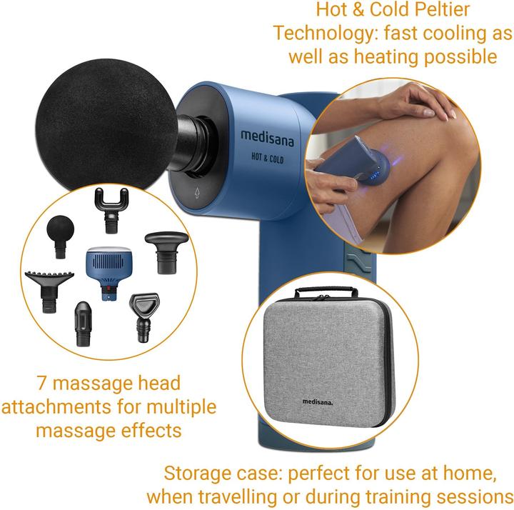 Image du produit Medisana Pistolet de massage MG 600 Hot & Cold (3 Marches, 180 min)