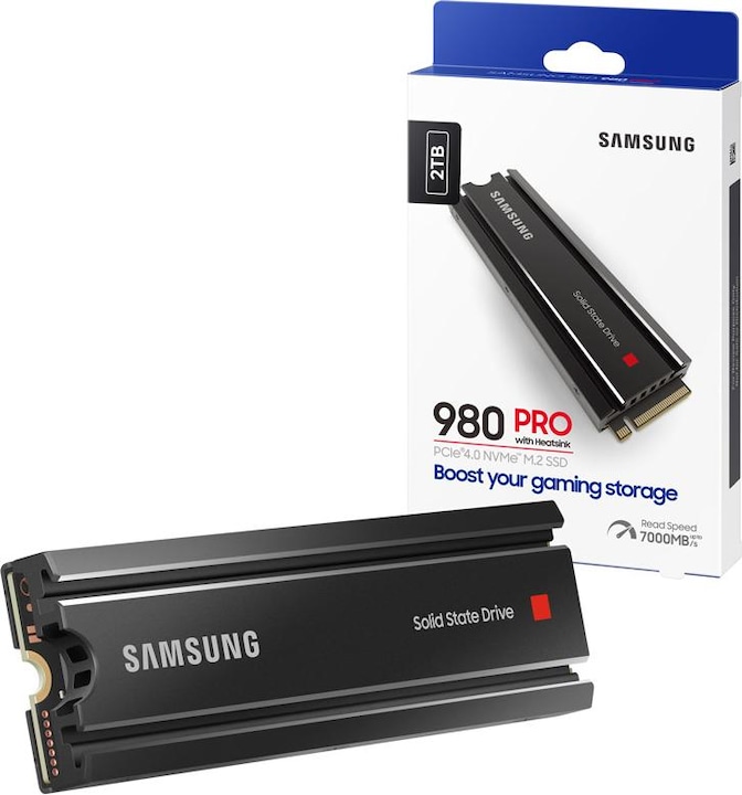 Image du produit Samsung 980 Pro avec Heatsink (2000 Go, M.2 2280)
