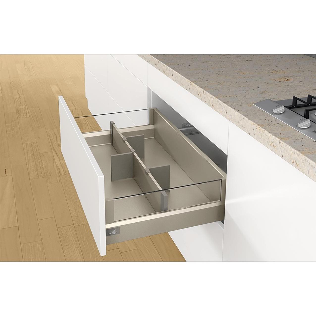Thumbnail - Hettich Aluminiumprofil OrgaStore 810, Besteckkasten, Grau