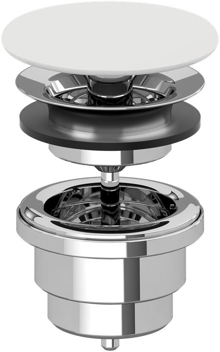 Produktbild Villeroy & Boch V&B Ventil nicht verschliessbar stone white C+