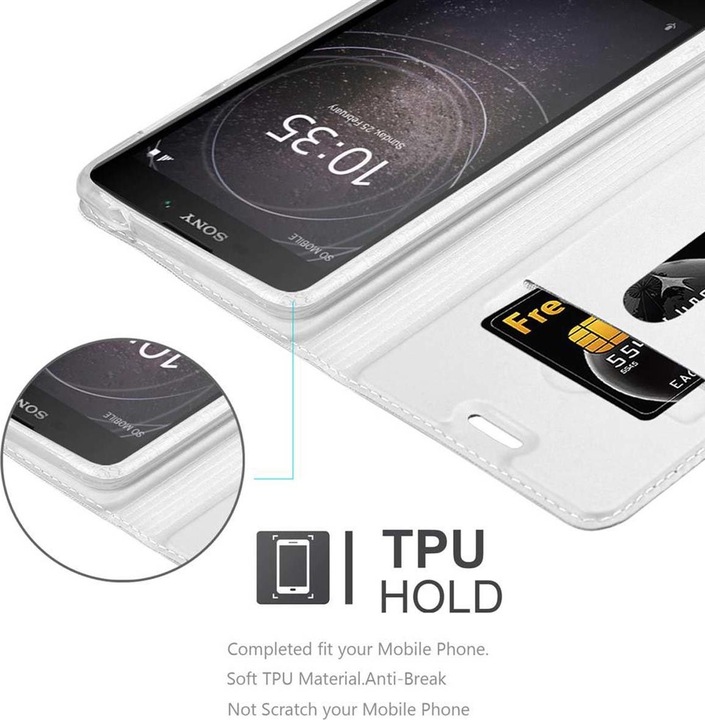 Actual product image Cadorabo Book Classy Style Cover (Sony Xperia L2)