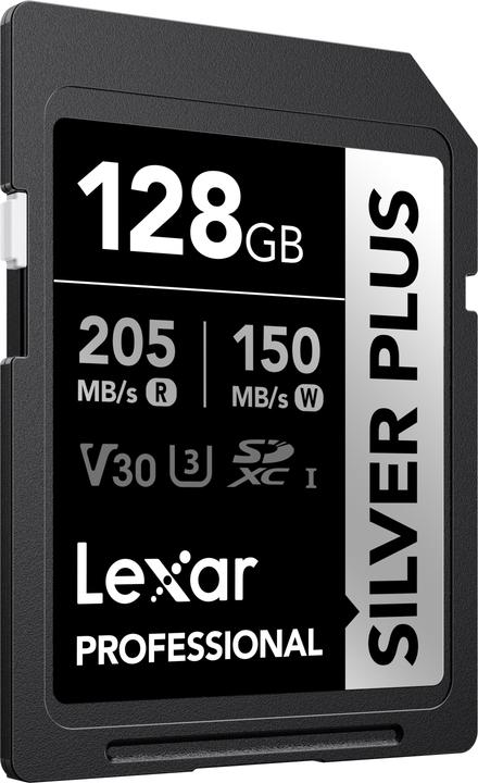 Actual product image Lexar Professional SILVER PLUS (128 GB, SDXC, U3, UHS-I)