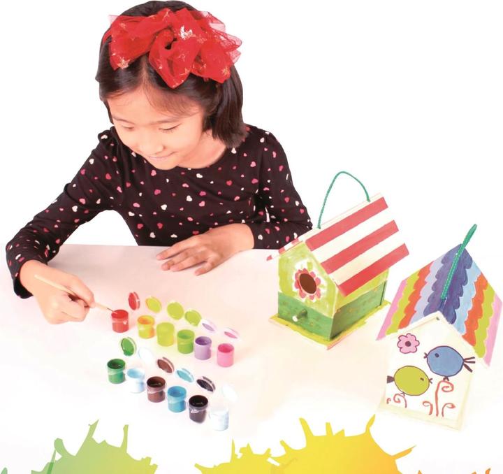Immagine prodotto Spielba Set creativo di casette per uccelli con colori e pennelli