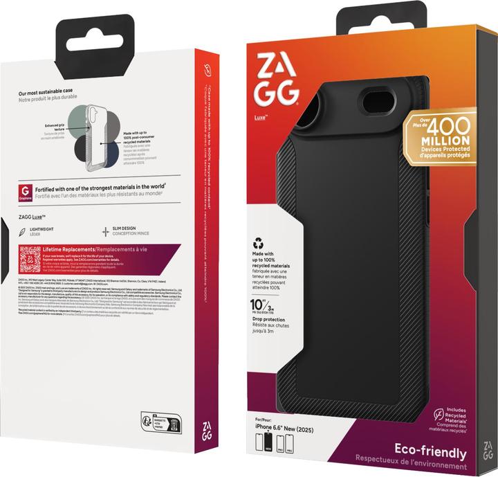 Image du produit Zagg Case für Apple iPhone Air Luxe Snap black (Apple iPhone 17)