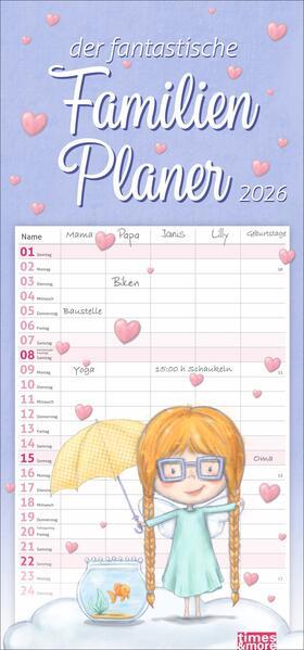 Actual product image times&more Magic creatures family planner 2026