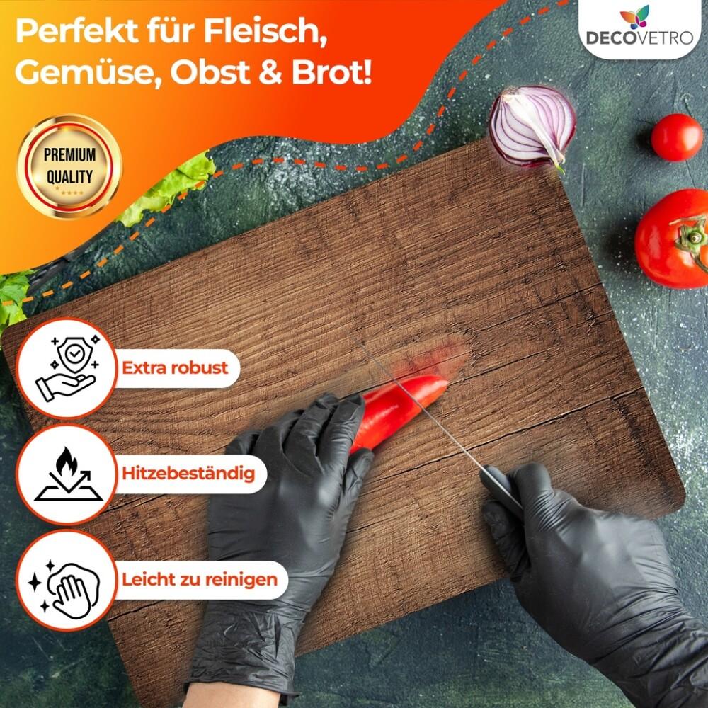 Decovetro Schneidebrett Glas |40x30cm | Glasschneidebrett | Leicht zu reinigen (G-297154)