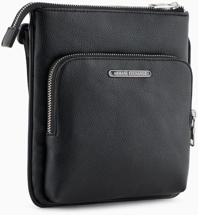 Immagine prodotto Armani Exchange Borsa a Tracolla Doppia con Logo e Targhetta Centrale