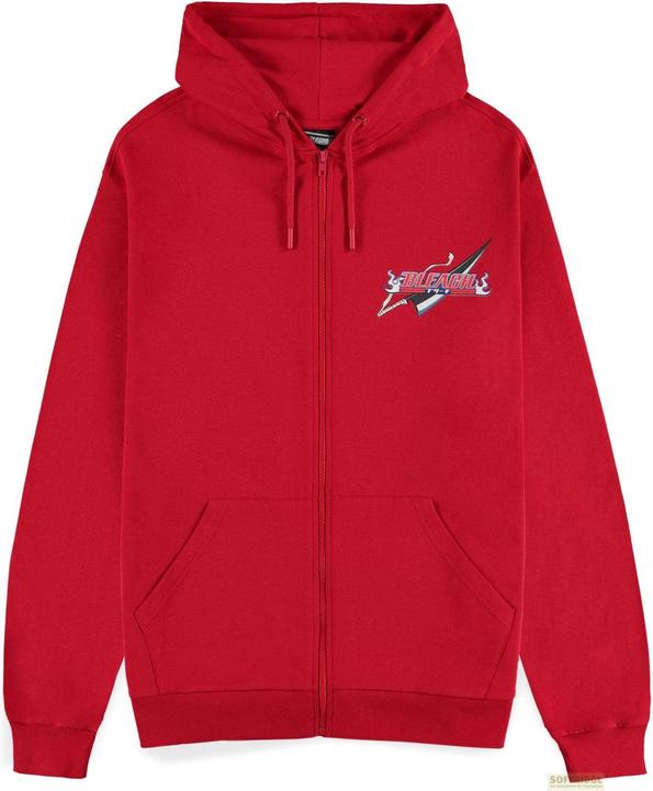 Actual product image Difuzed Bleach hooded jacket with zip Red size M (M)