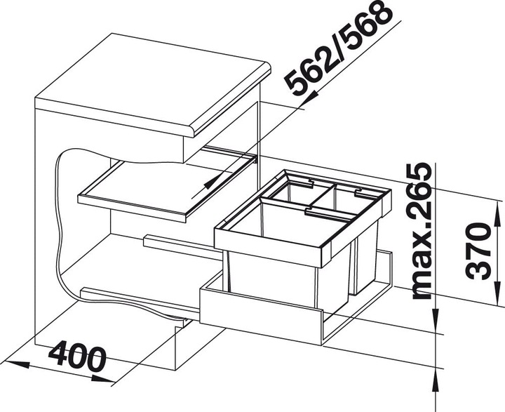 Produktbild Blanco Flexon II XL 60/3 (46 l)
