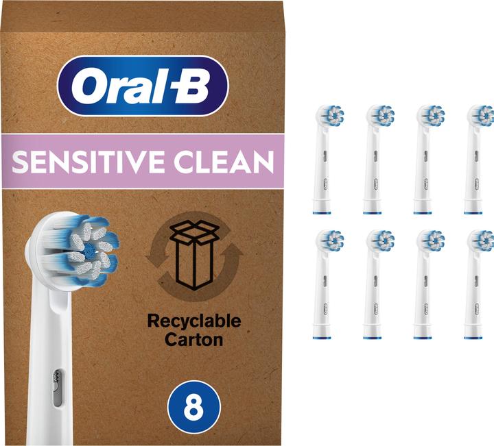 Oral-B Sensitive Clean Testine Di Ricambio, 8 Pezzi (8 x)