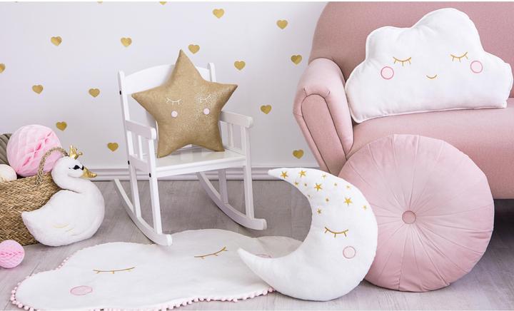 Actual product image Partydeco Pillow Little Star - Moon, 39x40cm (1 pkt / 1 pc.) (39 x 40 cm)