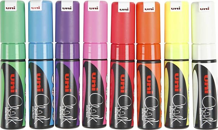 Produktbild Uni-ball Chalkmarker PC8K - Assorted colors, 4 pc (4x)