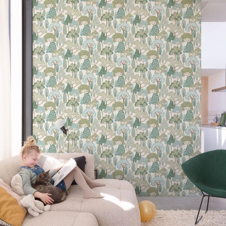 Produktbild Grandeco Happy Trees Strukturtapete