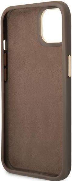 Immagine prodotto Guess GUHCP14MHG4SHW iPhone 14 Plus 6.7" brązowy/marrone custodia rigida 4G Vintage Gold Logo (Apple iPhone 14 Plus)