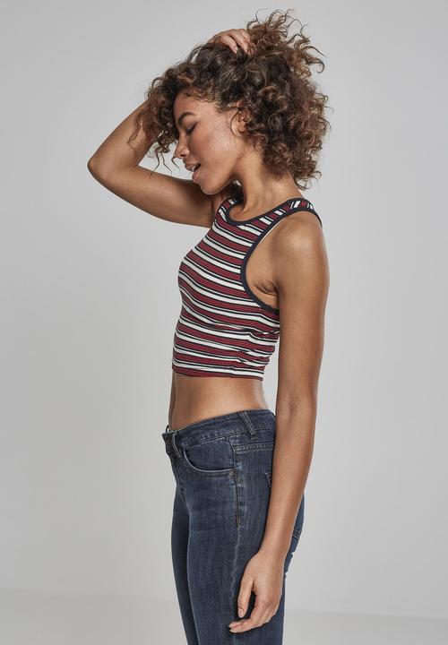Produktbild Urban Classics Ladies Rib Stripe Cropped Top (L)