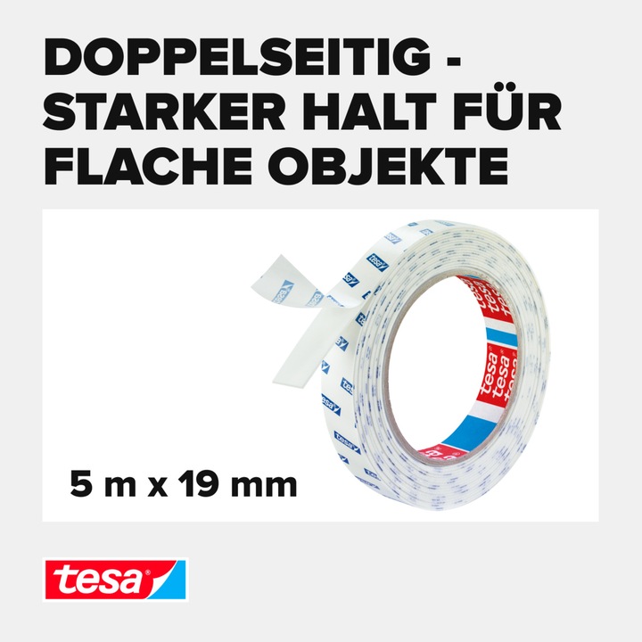 Actual product image tesa Powerbond double-sided mounting tape for tiles & metal (19 mm)