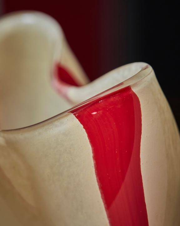 Actual product image House Doctor Tea light holder, HDGula, white/red