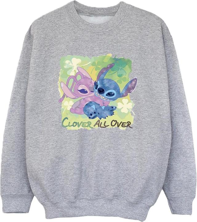 Produktbild Disney Lilo And Stitch St Patrick's Day Clover Sweatshirt Jungen (152, 158)