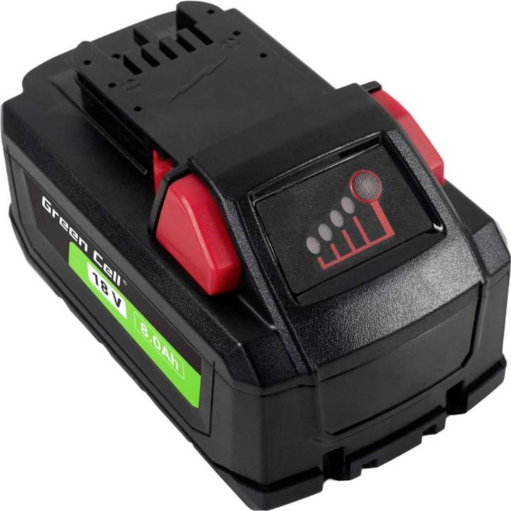 Produktbild GreenCell Battery for Green Cell Battery for Milwaukee M18 18V 8Ah Replacement Battery M18 HB8 4932471070 (18 V)