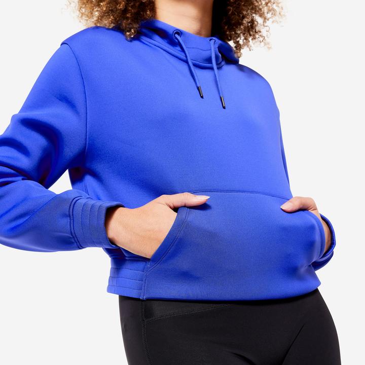 Produktbild Domyos Kapuzenpullover Damen - FSW500 blau (L)