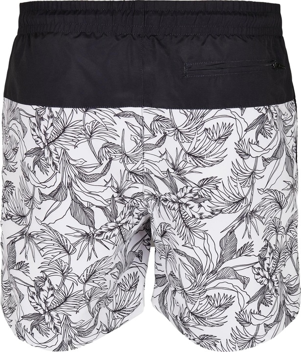 Actual product image Urban Classics Low Block Pattern Swim Shorts (S)