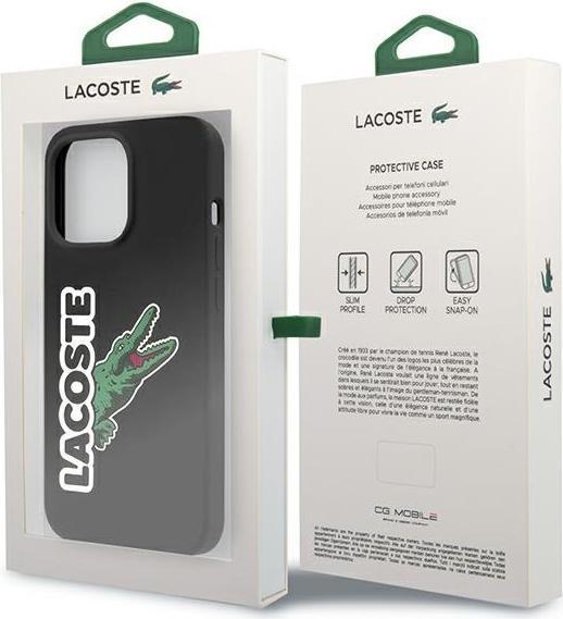Image du produit Lacoste LCHC13LSHK iPhone 13 Pro / 13 6,1" czarny/black hardcase Silicone Head Crocodile (Apple iPhone 13 Pro)