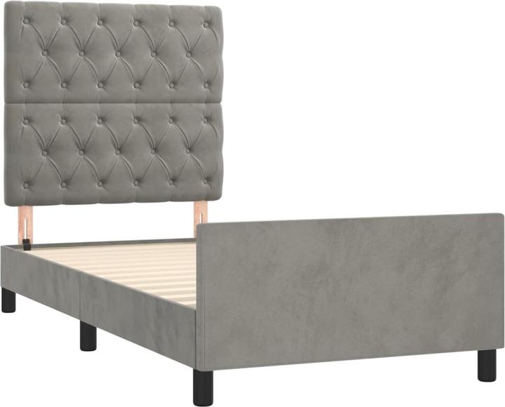 Image du produit vidaXL Bettgestell mit Kopfteil (80 x 200 cm)