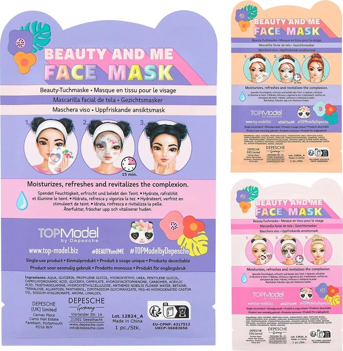 Produktbild Top Model (Bundle) TOPModel - Face Mask Animal BEAUTY and ME ( 0412824 )