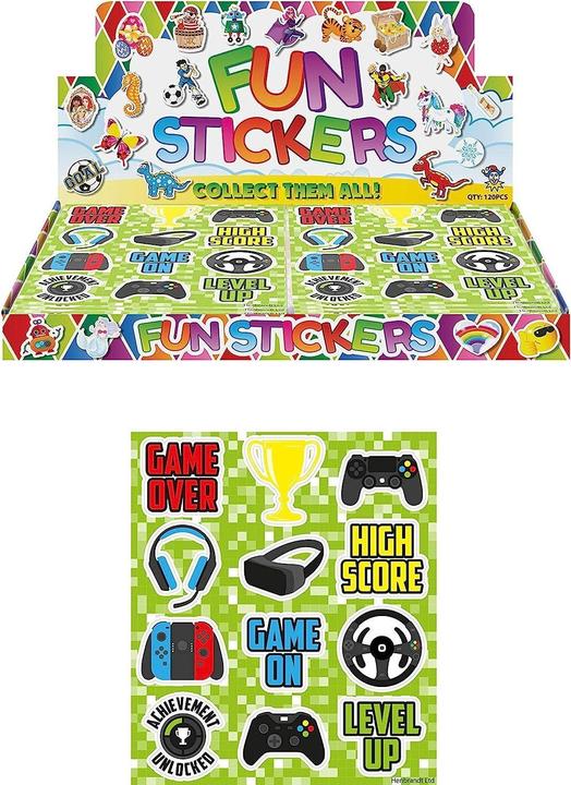 Actual product image Generic Game Over Sticker Sheet (Pack of 12)