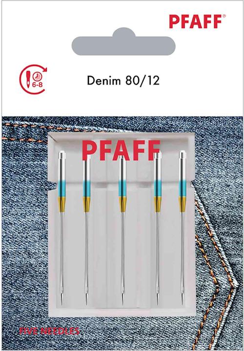 Actual product image Pfaff PF JEANS NEEDLE 80/12 5PK