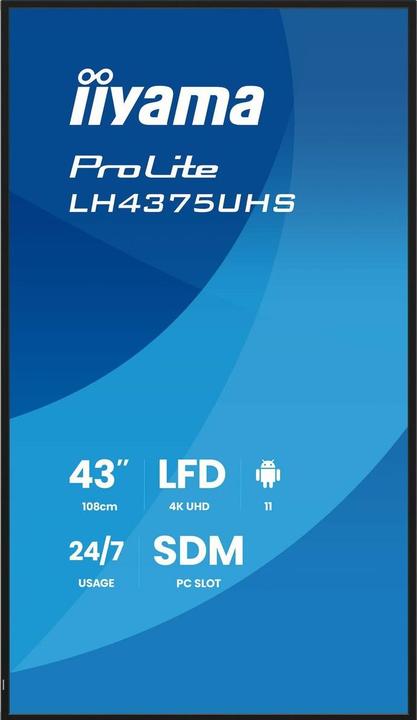 Image du produit iiyama LFD ProLite LH4375UHS-B2AG (3840 x 2160 pixels, 42.50")