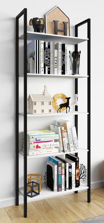 Produktbild VCM Metall Stand Regal Bücher Flakos 5fach (62 x 24 x 165 cm)