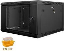 Actual product image Lanberg WF01-6606-10B Rack 6U Wall Mounted Shelf Black (6 RU, 19 inch rack)