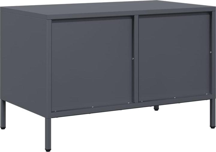 Produktbild vidaXL TV Schrank Fernsehtisch Fernsehschrank Lowboard TV Möbel Anthrazit Stahl