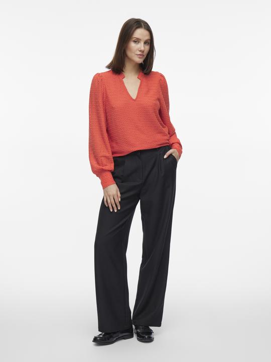 Actual product image Vila V-neck top with long sleeves (L)