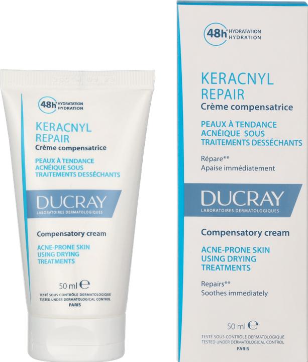 Actual product image Pierre Fabre Ducray Keracnyl Repair Cre (50 ml, 24h cream)