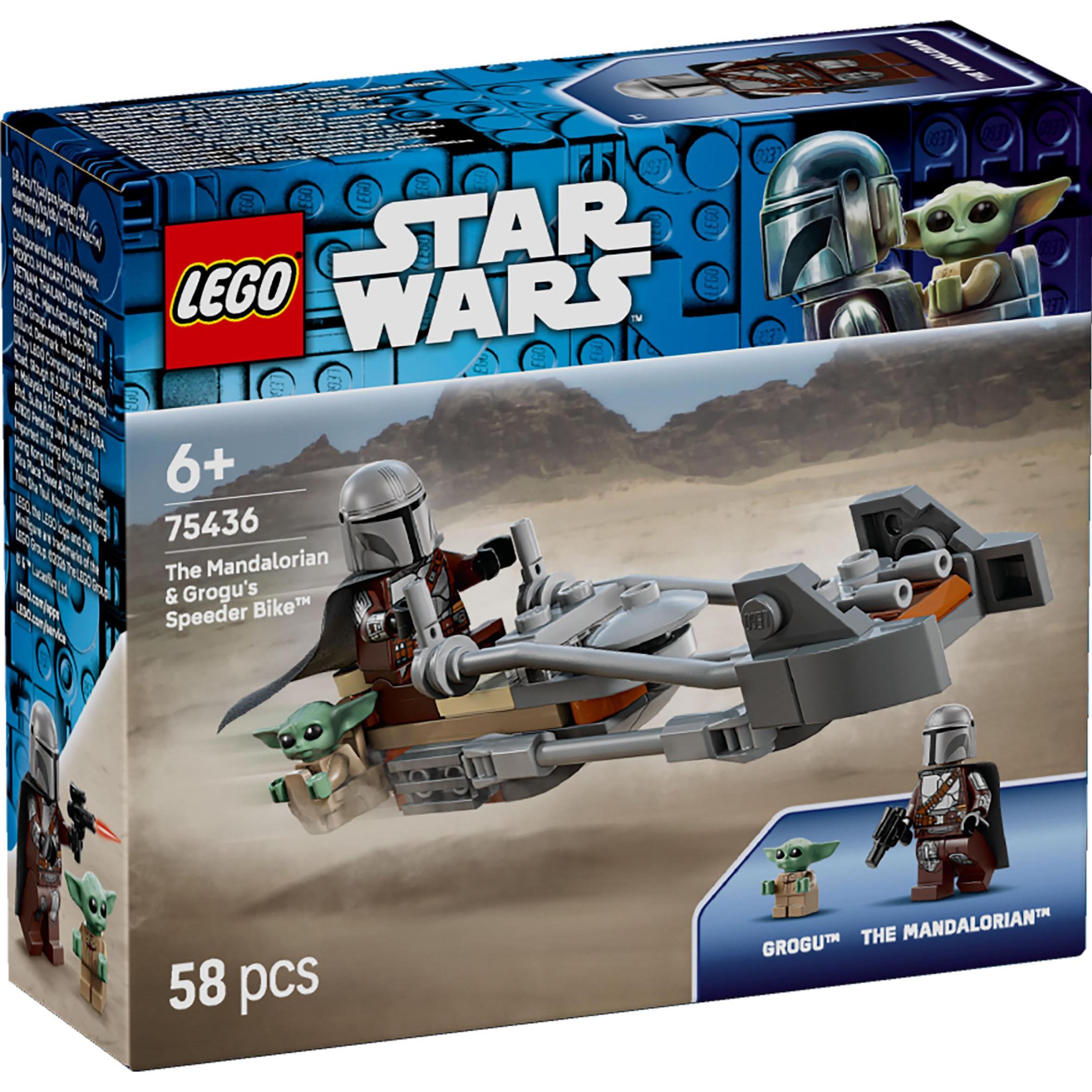 LEGO Der Mandalorianer und Grogu auf ihrem Speeder Bike (75436, LEGO Star Wars)